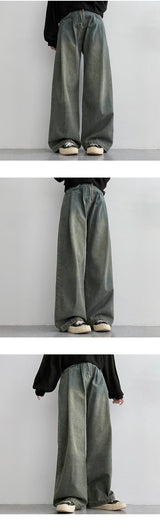 Bow pintuck wide pants