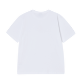 25SS ニュースペーパーラビットショートスリーブTシャツ ホワイト