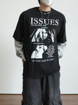 ISSUES Layered Over Long Sleeve T-Shirt 3C