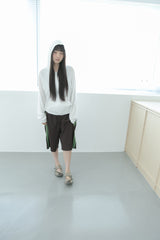 mild ルーズ フード付きジップアップ(4colors)