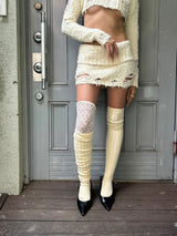 From knit skirt (Ivory)