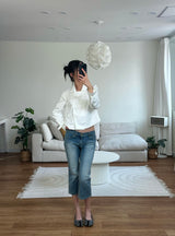 capri denim pants