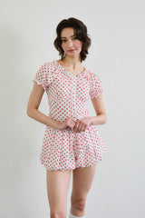 MINI HEART TWO WAY BLOUSE / WHITE