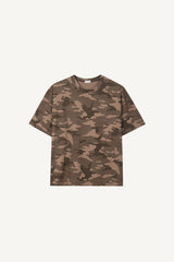 カモプリントオーバーサイズTシャツ