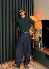 Men's カシミアウォッシャブルラウンドニット 20COLOR