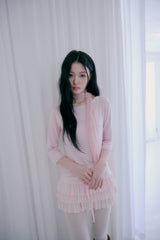 Petal lace scarf (Pink)