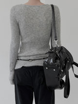 Modern Damage Ribbed Knit