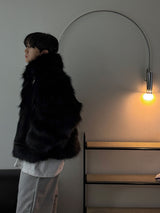 [Premium] ASCLO Western Buckle Fur Jacket