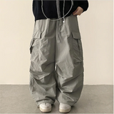 Lead Knee Pin Tuck Hem String Wide Pants