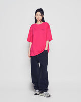 25FW ACベアベーシックロゴ半袖Tシャツ ホットピンク