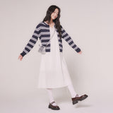 STRIPE KNIT CARDIGAN (NAVY)