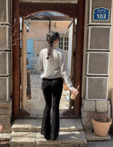 Slim Fit Cotton Bootcut Denim Pants (4color)