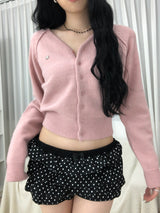 ドットリボンフリルミニスカートパンツ