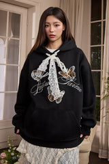 バーントレースバタフライフーディー