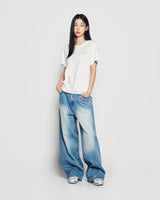 25FW WOMAN ファジードラゴンアートワーク半袖Tシャツ