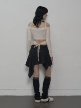 LACE LEG WARMER BLACK