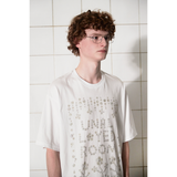 BUTTON LOGO T SHIRT / WHITE