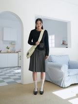 FRILL POCKET T (BLACK)