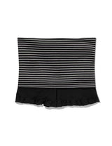 ST フリル コントラスト ショーツ(BLACK)