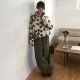 [フィット感保証🤎/5color]ペヌスエードサイドヘムスナップロングパンツ