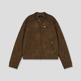(MADE) ONE PICK WESTERN BIKER SUEIDE JACKET-BROWN