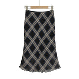 Prepy Midi Flared Skirt