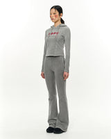 Patch Slim Hoodie _ Light Grey