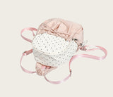 Ribbon Polka Dot Canvas Backpack – Cute College & Commuter Bag