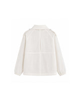 Nova Linen Sheer Summer Blouson Ivory