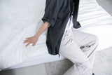 roll-up sleeve check half shirt(2colors)