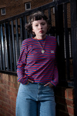 Star Logo Stripe L/S (Blue/Red) - small fit