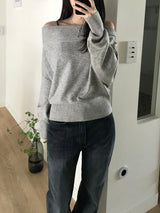 Katie Off-Shoulder Knitwear (3 colors)