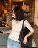 [ORIGINAL] Onz V-Neck Half-Sleeve T-Shirt