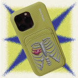 Green Skull Leather case