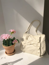 Classic ruffle bag_cream