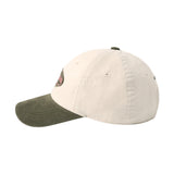 24FW TWO TONE APPLIQUE PATCH BALL CAP KHAKI