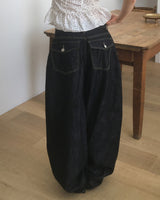 Yuki Raw Denim Balloon Pocket Pants