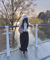 flower slim hood zip up (2colors)