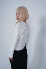 NECK STRAP TEE_IVORY