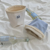 classic pouch_dot small ivory