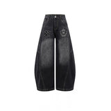 Raven Washed Balloon Denim Pants