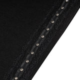 LACE STUD JOGGER PANTS - BLACK