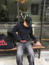No.1855 アーチド WM フード Tシャツ (3color)