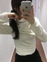 Polka Dot Turtleneck Long Sleeve (5color)