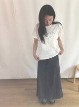 26SS★ [BAONHAUS] ポデンヌ プリント クロップショートスリーブTシャツ