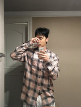 No.1359 check stitch SHIRT (3color)