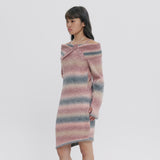 GRADATION KNIT DRESS