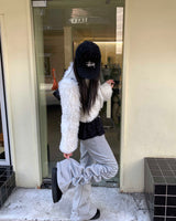 Hair mini cardigan