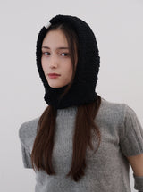 Sheep fleece baraclava (black)
