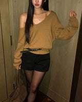 Vネックニット & タンクトップセット